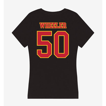 Ferris State - NCAA Football : Deshaun Wheeler - Women's V-Neck T-Shirt-1