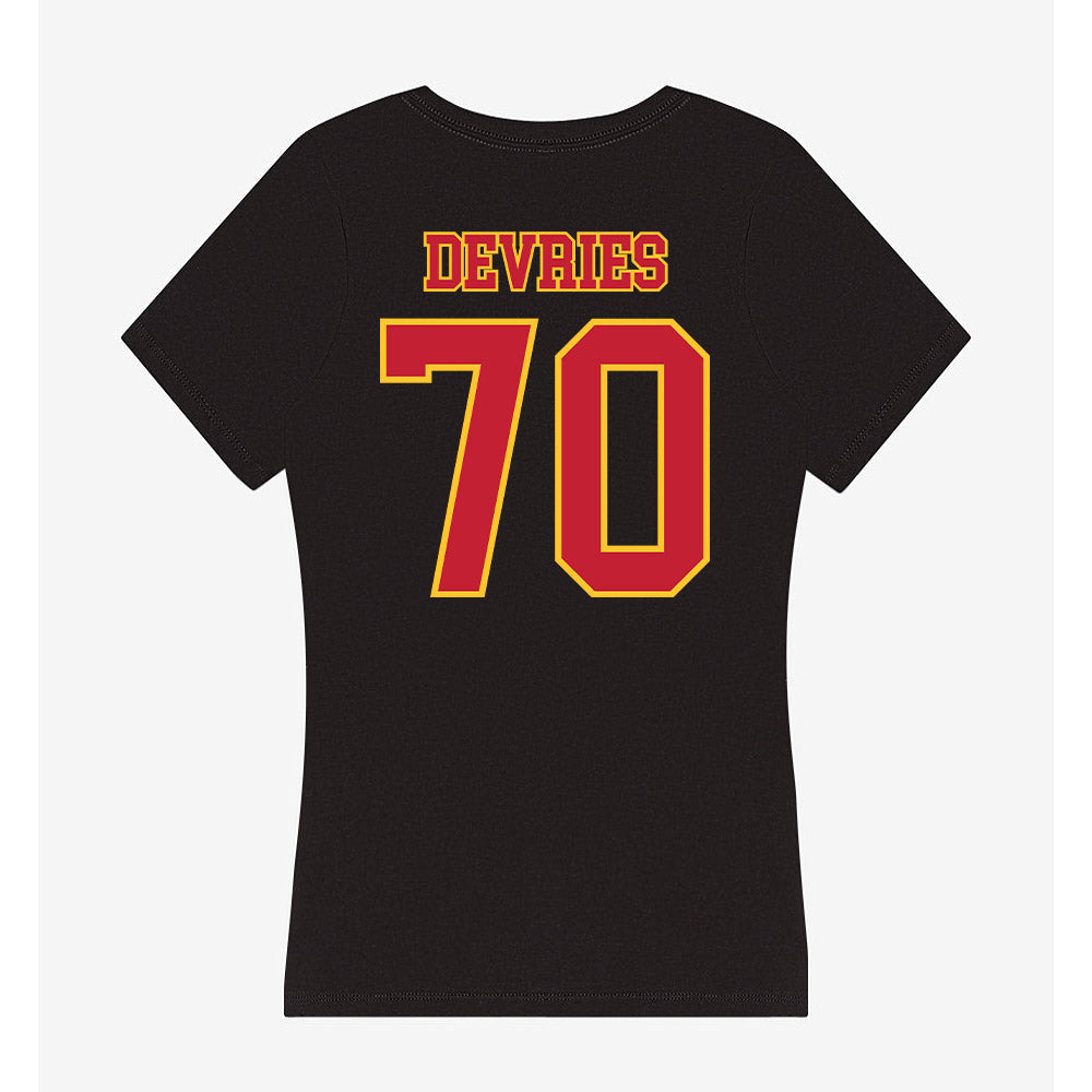 Ferris State - NCAA Football : Andrew Devries - Women's V-Neck T-Shirt-1