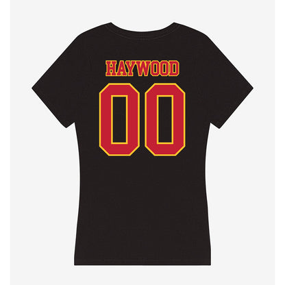 Ferris State - NCAA Football : Zackory Haywood - Women's V-Neck T-Shirt-1