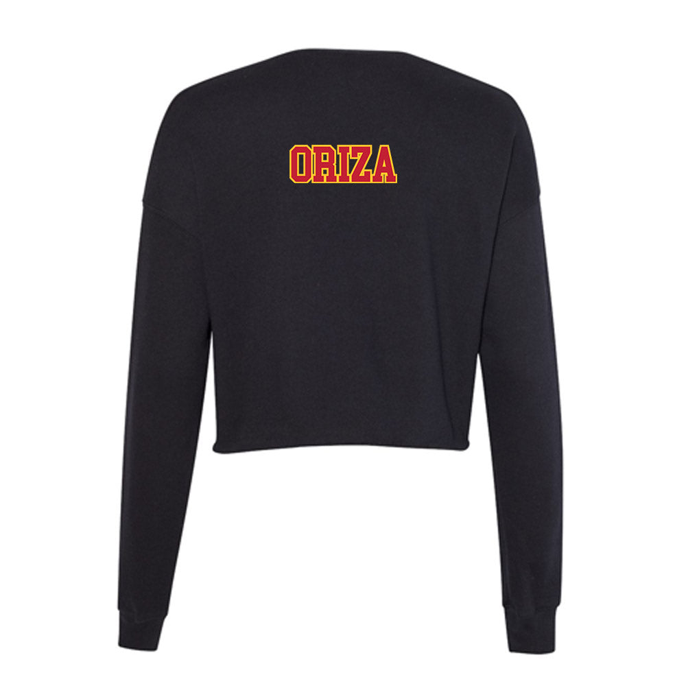 Ferris State - NCAA Women's Track & Field : Shnayly Oriza - Women's Cropped Crew Fleece-1