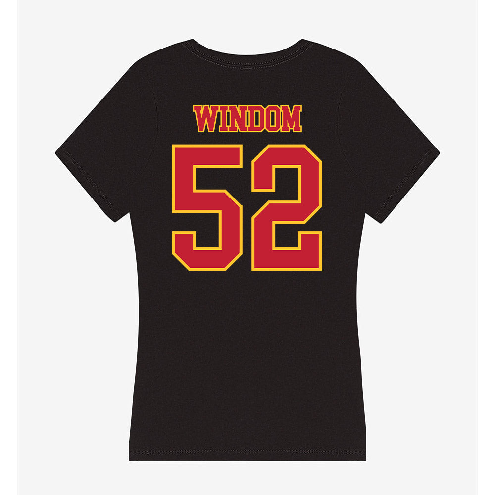 Ferris State - NCAA Football : Jarvis Windom - Women's V-Neck T-Shirt-1