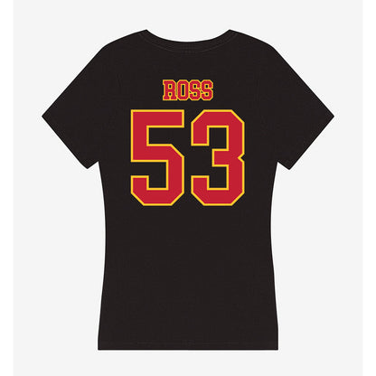 Ferris State - NCAA Football : Ryan Ross - Women's V-Neck T-Shirt-1