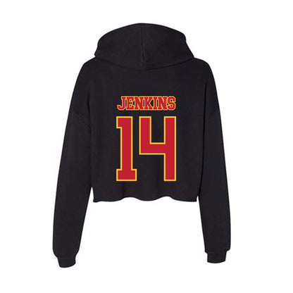 Ferris State - NCAA Football : Dmari Jenkins - Women's Crop Fleece Hoodie-1