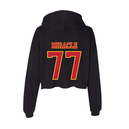 Ferris State - NCAA Football : Travis Miracle - Women's Crop Fleece Hoodie-1