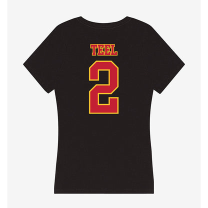 Ferris State - NCAA Football : Odell Teel - Women's V-Neck T-Shirt-1