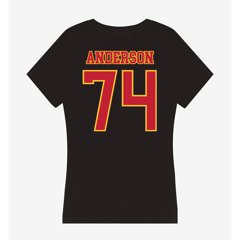 Ferris State - NCAA Football : Bobby Anderson - Women's V-Neck T-Shirt-1