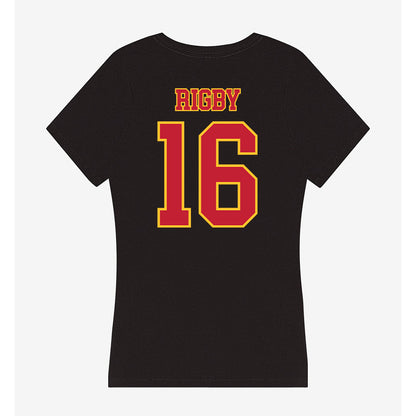 Ferris State - NCAA Football : Tre Rigby - Women's V-Neck T-Shirt-1