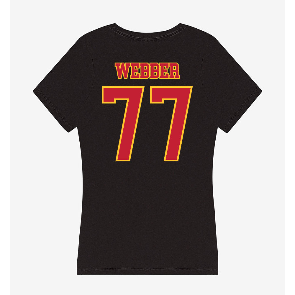 Ferris State - NCAA Football : Tyrone Webber - Women's V-Neck T-Shirt-1