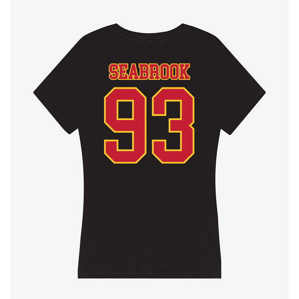 Ferris State - NCAA Football : Erick Seabrook - Women's V-Neck T-Shirt-1