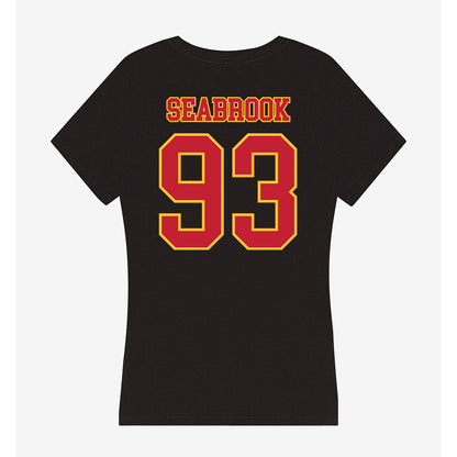 Ferris State - NCAA Football : Erick Seabrook - Women's V-Neck T-Shirt-1