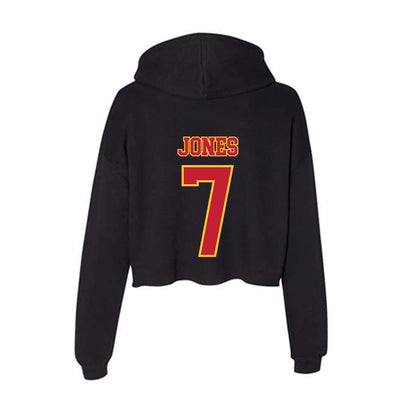 Ferris State - NCAA Football : Marcel Jones - Women's Crop Fleece Hoodie-1