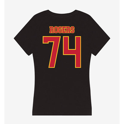 Ferris State - NCAA Football : Rashawn Rogers - Women's V-Neck T-Shirt-1