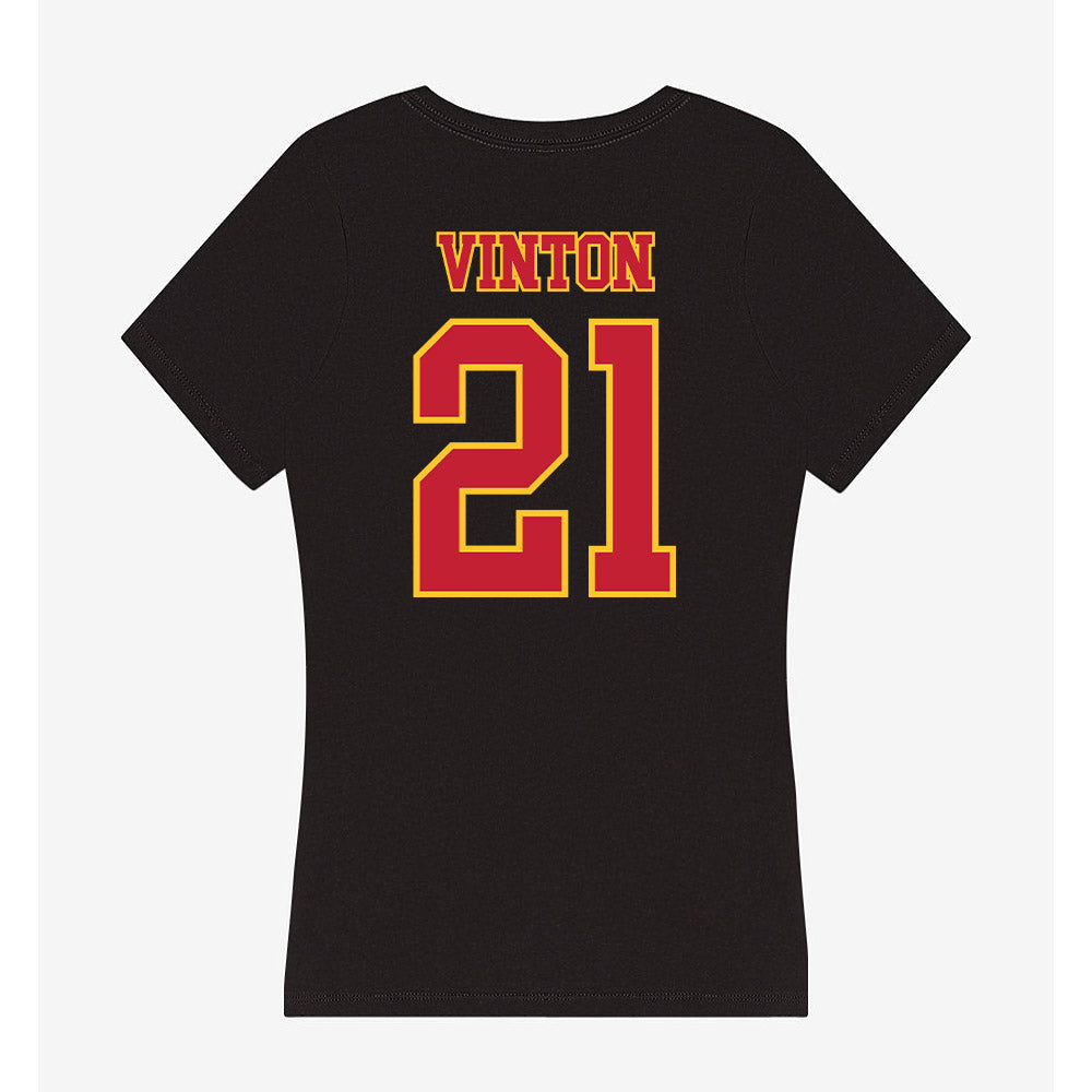 Ferris State - NCAA Football : Jaylen Vinton - Women's V-Neck T-Shirt-1