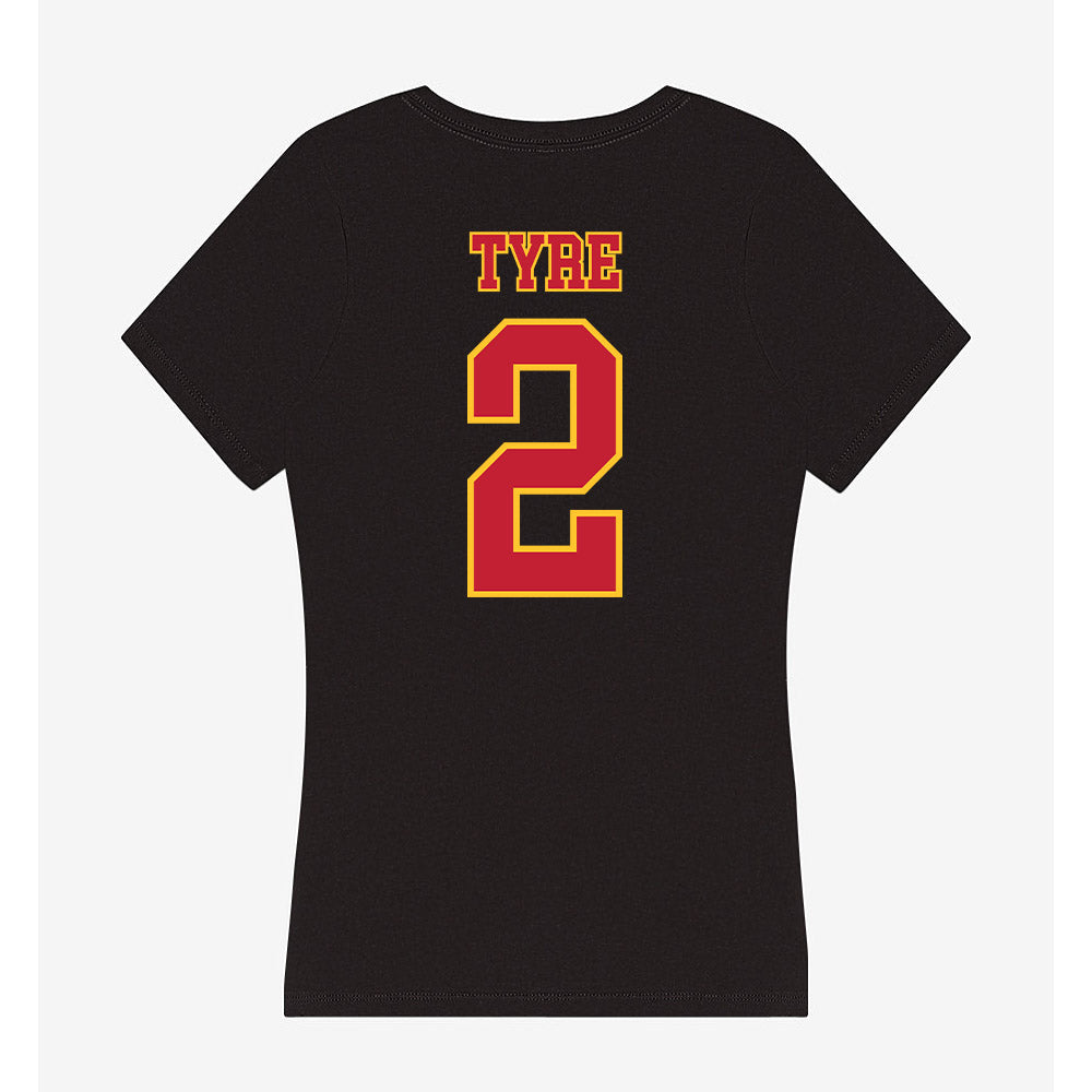 Ferris State - NCAA Football : Kelby Tyre - Women's V-Neck T-Shirt-1