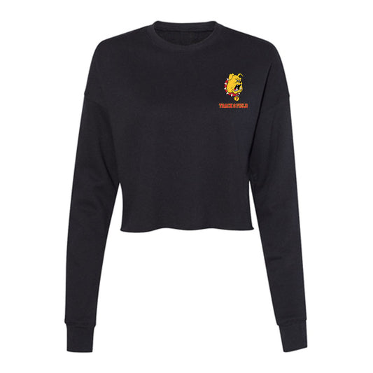 Ferris State - NCAA Men's Track & Field : David DuVall - Women's Cropped Crew Fleece-0