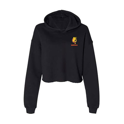Ferris State - NCAA Men's Basketball : David Williams - Women's Crop Fleece Hoodie-0