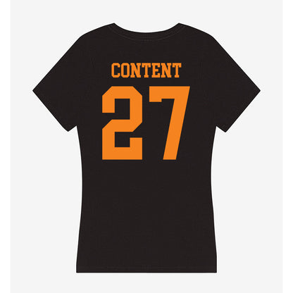 UTEP - NCAA Football : Justin Content - Women's V-Neck T-Shirt-1