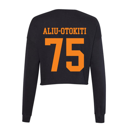 UTEP - NCAA Football : Omoruyi Aliu-Otokiti - Women's Cropped Crew Fleece-1