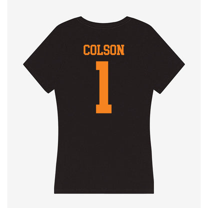 UTEP - NCAA Football : EJ Colson - Women's V-Neck T-Shirt-1