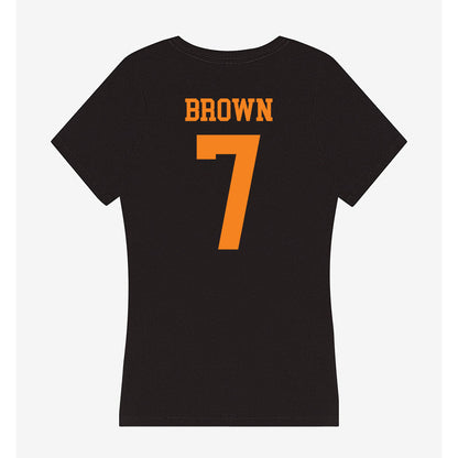 UTEP - NCAA Football : Jaylan Brown - Women's V-Neck T-Shirt-1