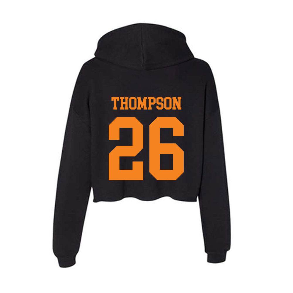 UTEP - NCAA Football : Latristan Thompson - Women's Crop Fleece Hooded Sweatshirt-1