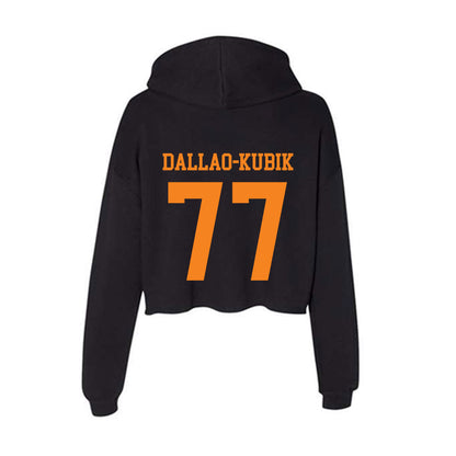 UTEP - NCAA Football : Wesley Dallao-Kubik - Women's Crop Fleece Hoodie-1
