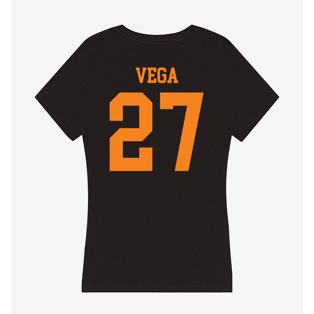 UTEP - NCAA Softball : Tatyana Vega - Women's V-Neck T-Shirt-1