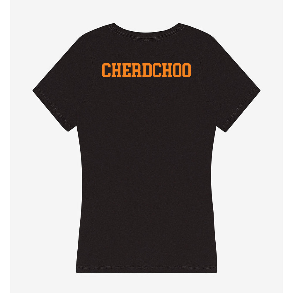 UTEP - NCAA Women's Golf : Atikan Cherdchoo - Women's V-Neck T-Shirt-1