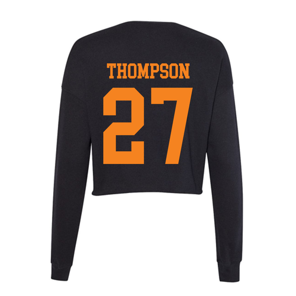 UTEP - NCAA Football : Latristan Thompson - Women's Cropped Crew Fleece-1