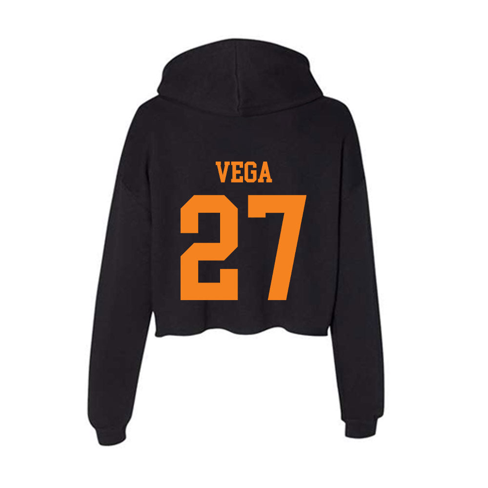 UTEP - NCAA Softball : Tatyana Vega - Women's Crop Fleece Hoodie-1