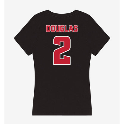 DU - NCAA Men's Lacrosse : Jimmy Douglas - Women's V-Neck T-Shirt-1