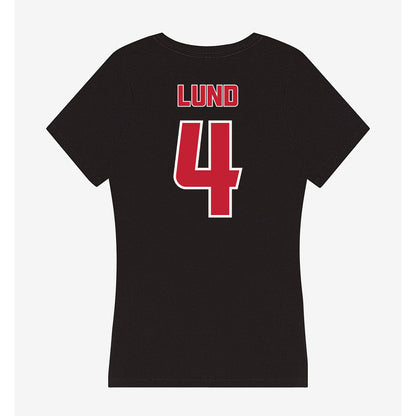 DU - NCAA Men's Soccer : Grant Lund - Women's V-Neck T-Shirt-1