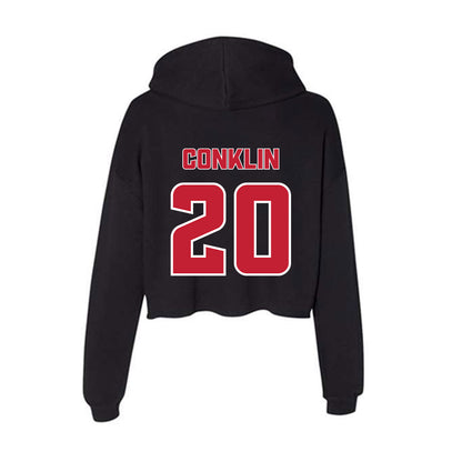 DU - NCAA Women's Volleyball : Abby Conklin - Women's Crop Fleece Hoodie-1