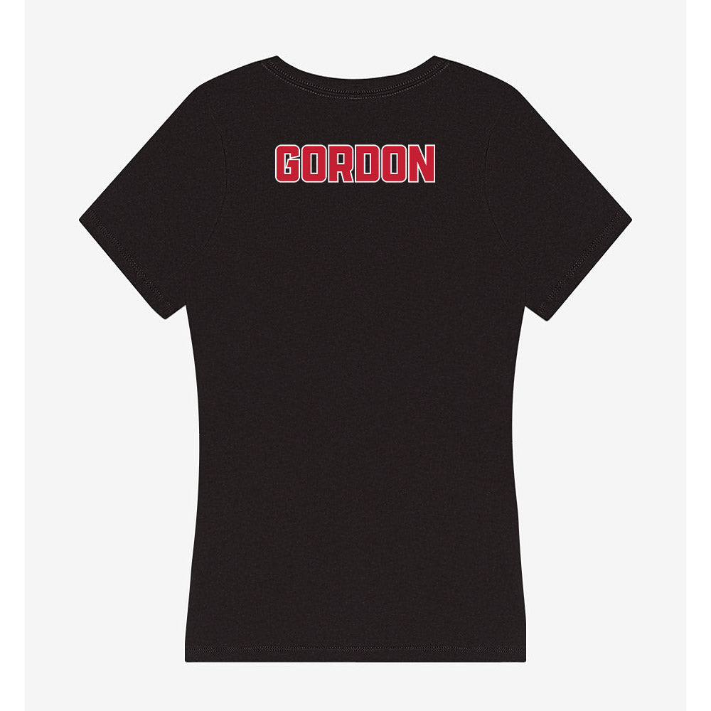 DU - NCAA Women's Swimming & Diving : Olivia Gordon - Women's V-Neck T-Shirt-1