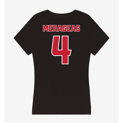 DU - NCAA Men's Lacrosse : Chris Merageas - Women's V-Neck T-Shirt-1