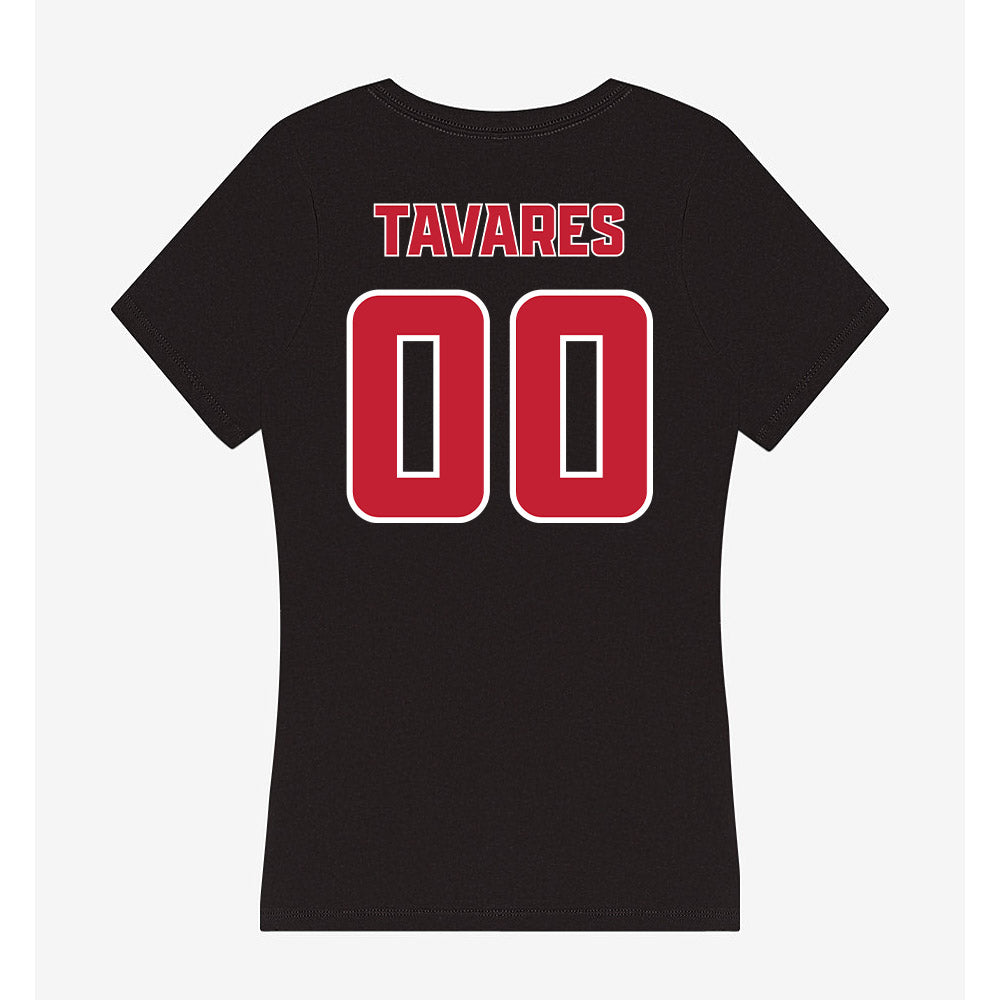 DU - NCAA Men's Lacrosse : Justin Tavares - Women's V-Neck T-Shirt-1