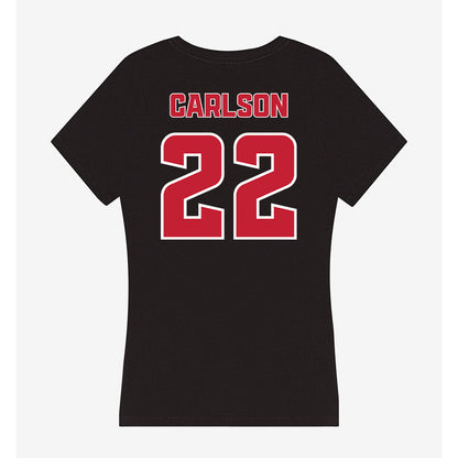 DU - NCAA Men's Soccer : Kai Carlson - Women's V-Neck T-Shirt-1