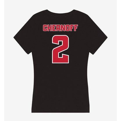 DU - NCAA Women's Lacrosse : Delaney Chernoff - Women's V-Neck T-Shirt-1