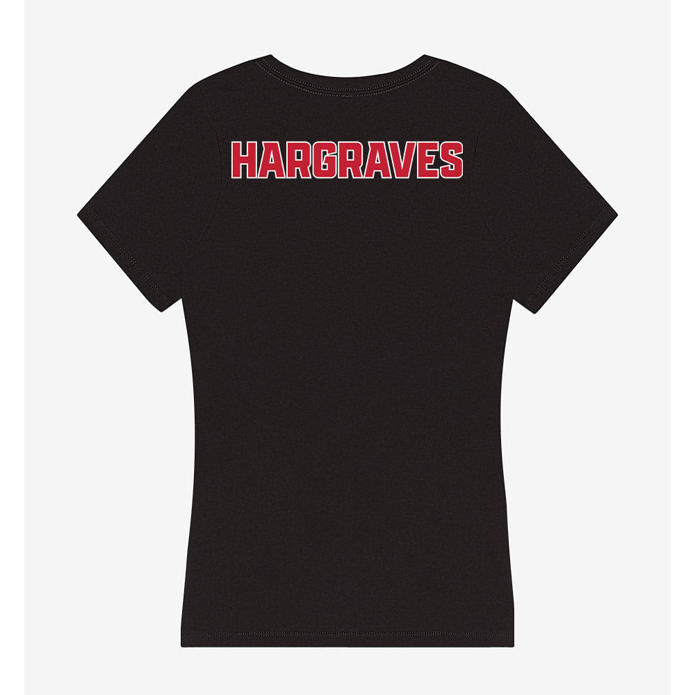 DU - NCAA Women's Gymnastics : Amanda Hargraves - Women's V-Neck T-Shirt-1