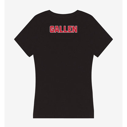 DU - NCAA Women's Gymnastics : Ashley Gallen - Women's V-Neck T-Shirt-1