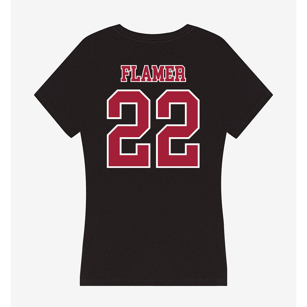 St. Joe's - NCAA Men's Basketball : Donovan Flamer - Women's V-Neck T-Shirt-1