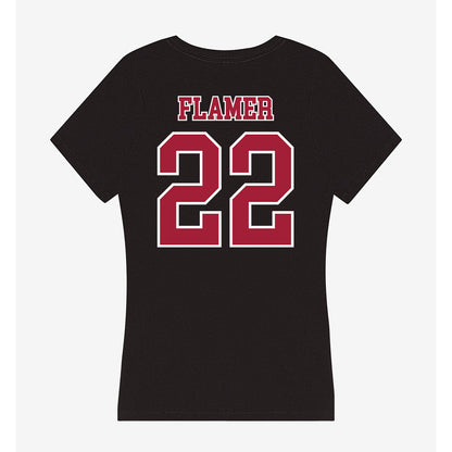 St. Joe's - NCAA Men's Basketball : Donovan Flamer - Women's V-Neck T-Shirt-1