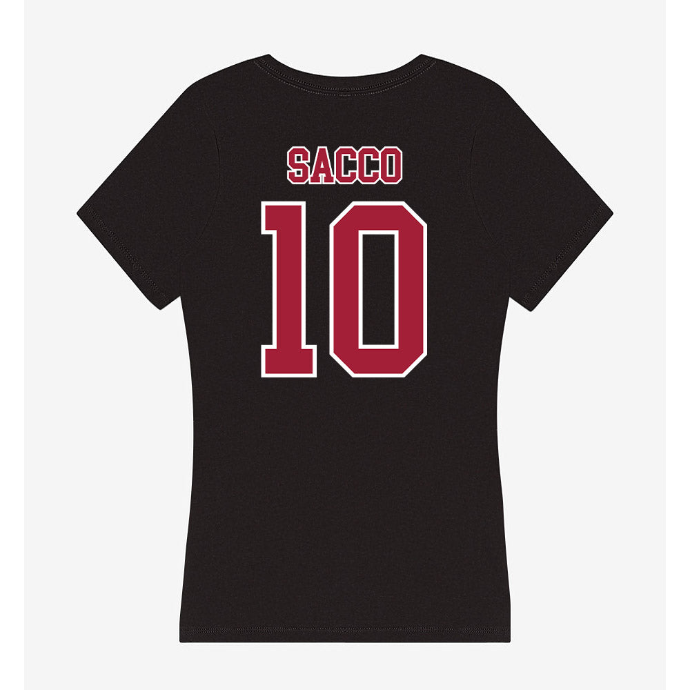 St. Joe's - NCAA Men's Basketball : Keoni Sacco - Women's V-Neck T-Shirt-1