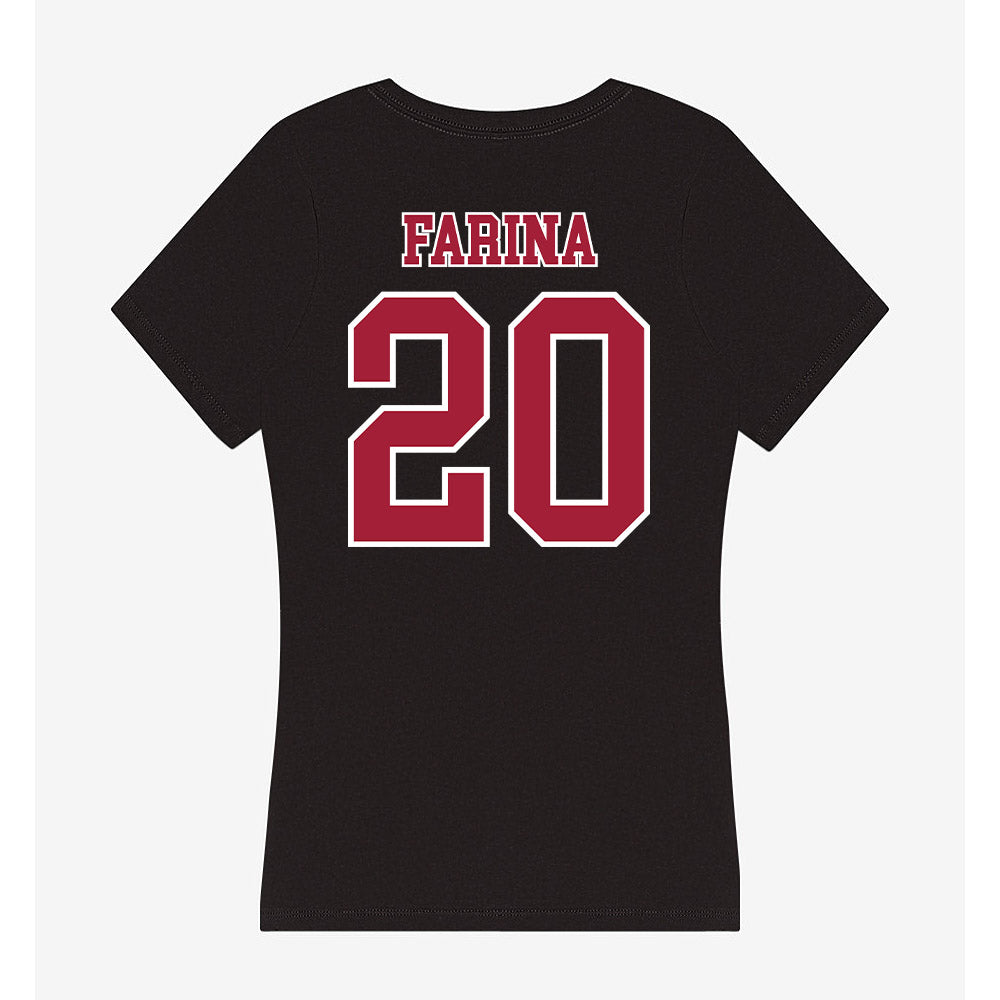 St. Joe's - NCAA Softball : Ava Farina - Women's V-Neck T-Shirt-1