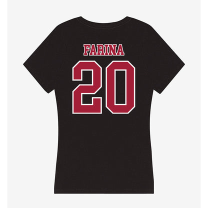 St. Joe's - NCAA Softball : Ava Farina - Women's V-Neck T-Shirt-1