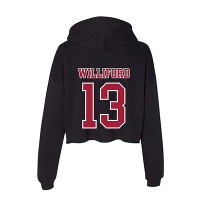 St. Joe's - NCAA Men's Basketball : Austin Williford - Women's Crop Fleece Hoodie-1