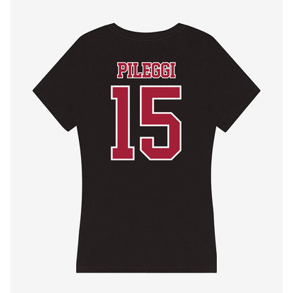 St. Joe's - NCAA Men's Lacrosse : Stevie Pileggi - Women's V-Neck T-Shirt-1
