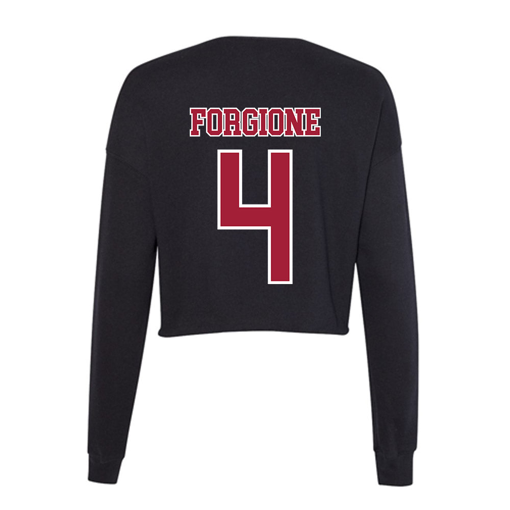 St. Joe's - NCAA Baseball : Max Forgione - Women's Cropped Crew Fleece-1