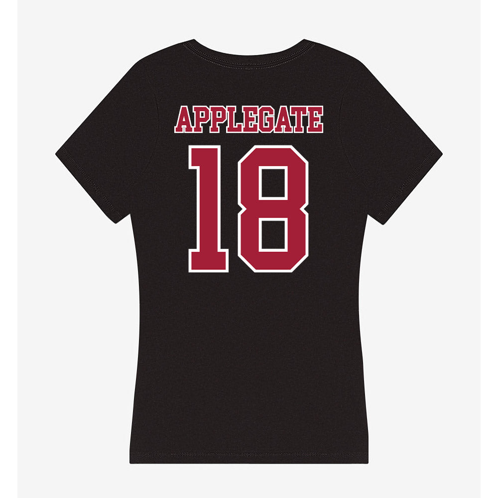 St. Joe's - NCAA Baseball : Carson Applegate - Women's V-Neck T-Shirt-1