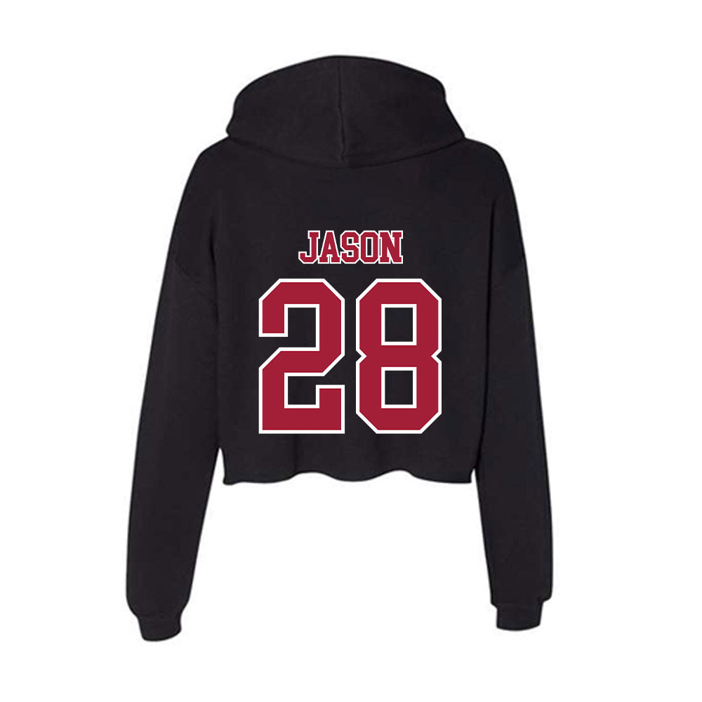 St. Joe's - NCAA Men's Lacrosse : Jesse Jason - Women's Crop Fleece Hoodie-1